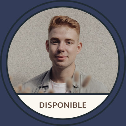 LinkedIn Profile Picture Generator with a Simple Rounded Frame 5759a-el1