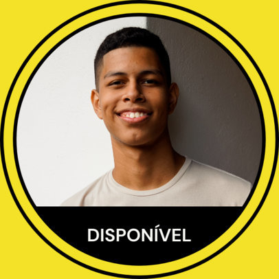 LinkedIn Profile Picture Design Creator with a Circular Frame 5759c-el1