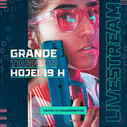 Instagram Post Template for a Gaming Tournament Event