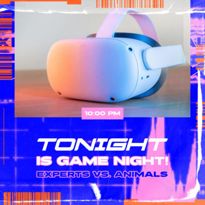 Event Instagram Post Creator for a Gaming Night 
