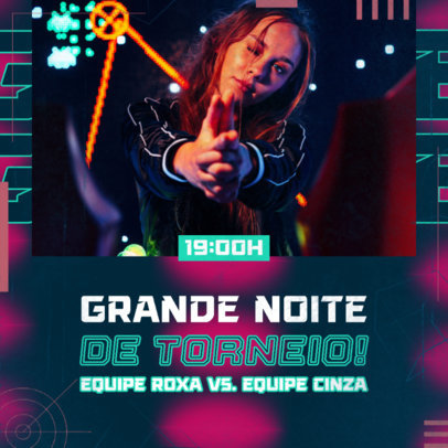 Instagram Post Template for a Gaming Big Night