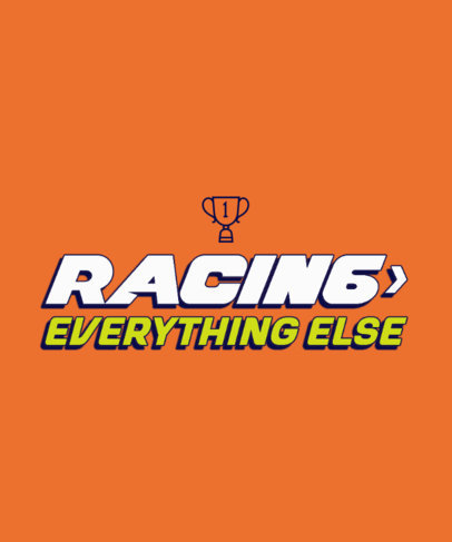 F1-Inspired T-Shirt Design Template for a Grand Prix-Inspired Racing Competition