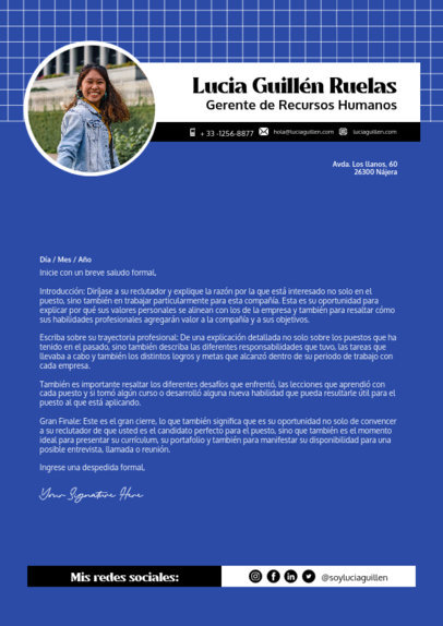 Modern LinkedIn Cover Letter Maker for a Human Resources Manager 5768d-el1