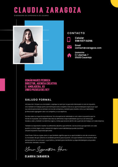 LinkedIn Cover Letter Generator Featuring a UX Designer Experience 5772f-el1