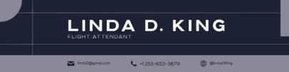 Minimalist LinkedIn Banner Creator for a Flight Attendant 5770c-el1