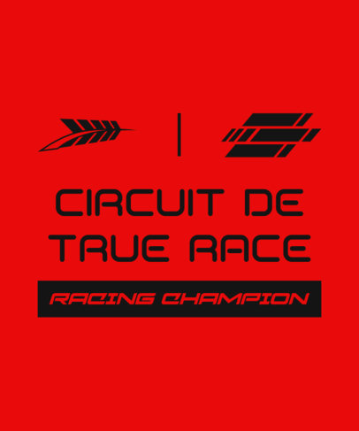 T-Shirt Design Creator with a Formula One-Themed Quote