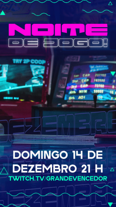 Game Night Instagram Story Maker for an eSports Match