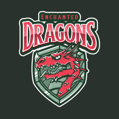 Logo Creator With a Dragon Graphic Inspired by Hogwarts Legacy