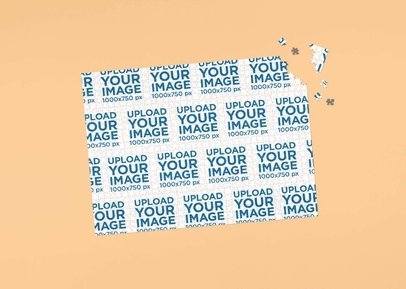 Puzzle Mockup Featuring a Customizable Background 5709 el1