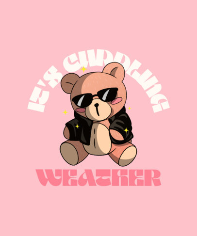 Quote T-Shirt Design Generator With a Cool Teddy Bear Graphic
