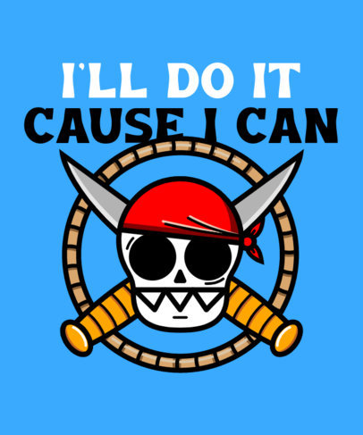 Illustrated T-Shirt Design Creator for Pirate Enthusiasts 