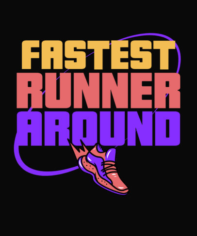 Running-Themed T-Shirt Design Maker for Runner Enthusiasts