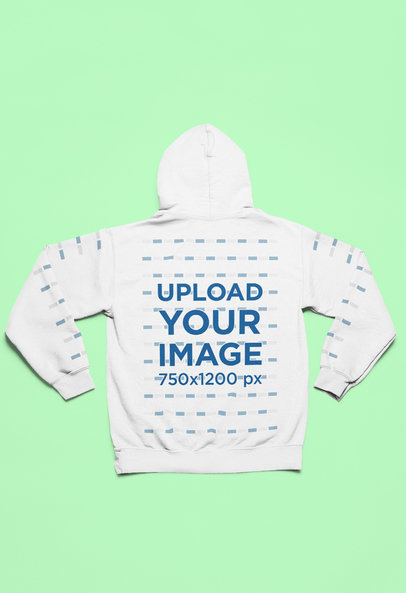 Back-View Gildan Pullover Hoodie Mockup
