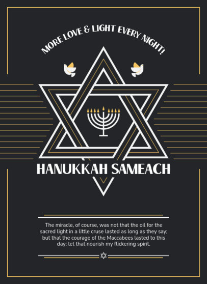 Greeting Card Creator with a Quote for a Happy Festival of Lights