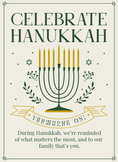 Greeting Card Generator for a Hanukkah Celebration 