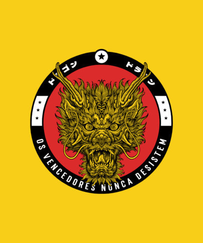 Fierce T-Shirt Design Creator Featuring a Martial Arts Theme