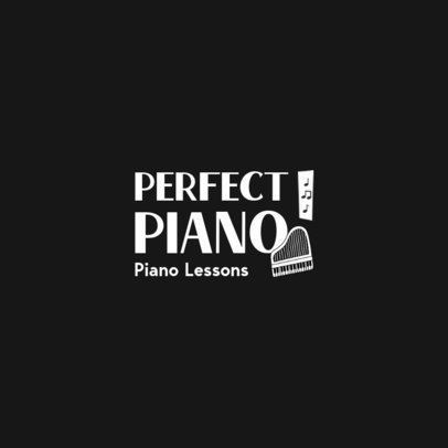 Piano Lessons Logo Creator Featuring Music Notes 5796b-el1