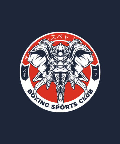 T-Shirt Design Creator for a Boxing Sports Club