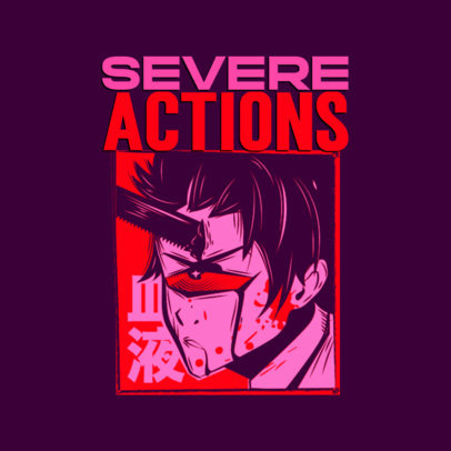 Chainsaw Man-Inspired Logo Creator for a Gaming Squad with a Horror Illustration 5508B