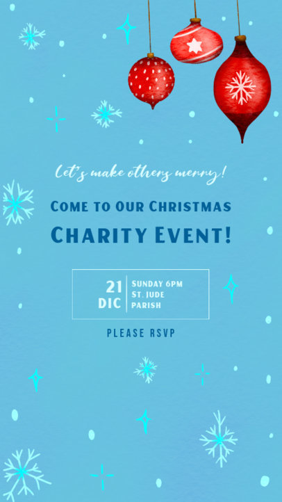 Christmas Instagram Story Generator for a Charity Event 5516a