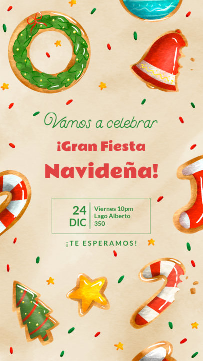 Instagram Story Maker for a Big Christmas-Themed Party