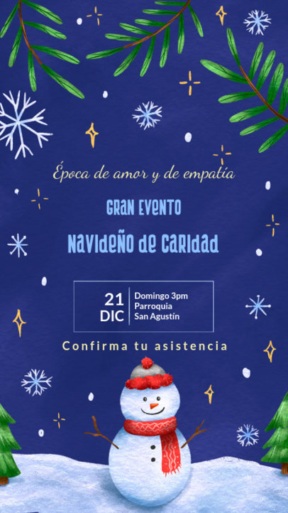 Instagram Story Creator to Share a Christmas Charity Event 5516f