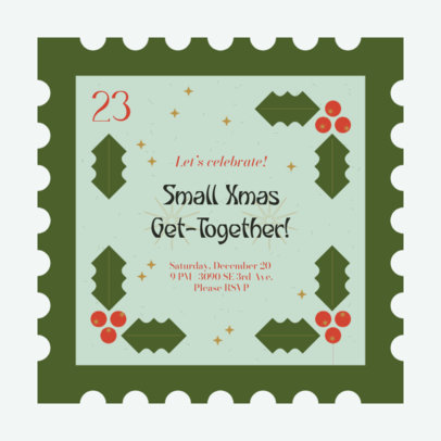 Instagram Post Generator for a Christmas Reunion