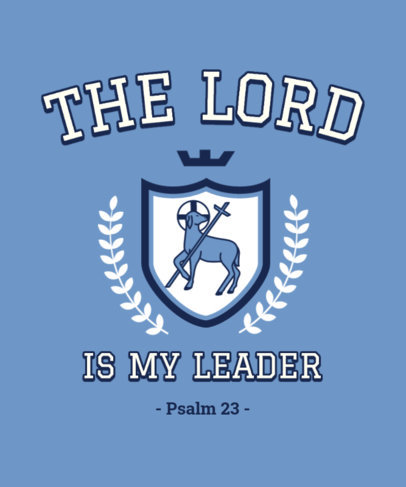 Quote T-Shirt Design Generator Featuring a Christian Verse