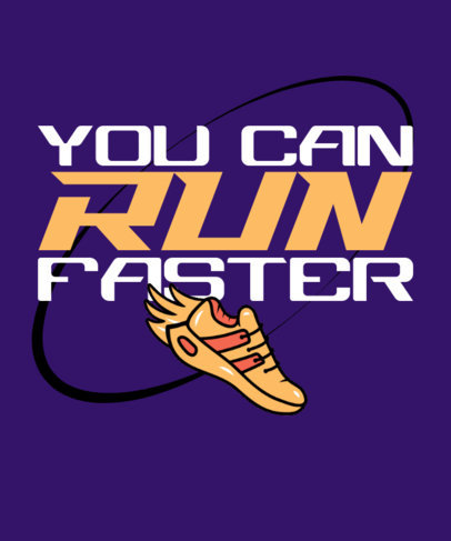 Marathon T-Shirt Design Creator Featuring a Running-Themed Quote