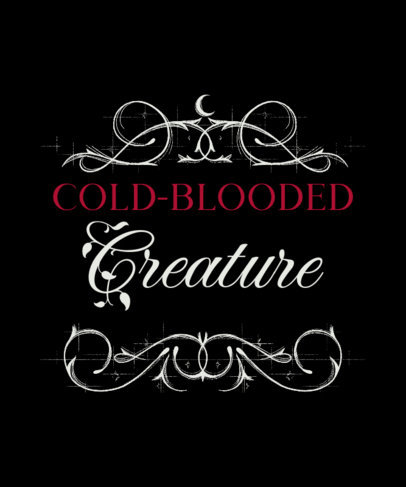 Twilight-Inspired T-Shirt Design Maker With a Vampire Quote