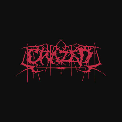 Typography Logo Maker for a Heavy Metal Band