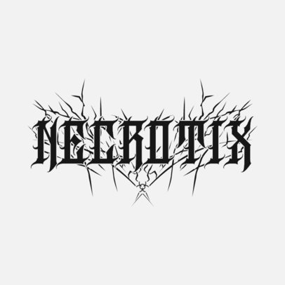 Logo Creator for a Heavy Metal Band with a Dark Typeface 5806c-el1
