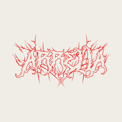 Logo Creator with a Heavy Metal-Inspired Typeface 5806g-el1