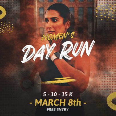 Marathon Instagram Post Generator for a Women's-Themed Running Race