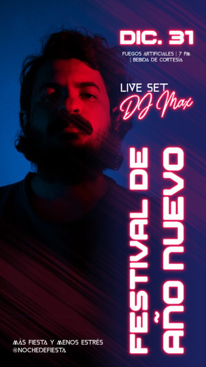 Instagram Story Generator for a New Year's Festival 5802e-el1