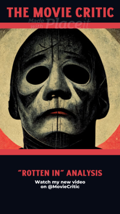 Creepy Instagram Story Video Maker Featuring a Movie Review for a Horror Film 