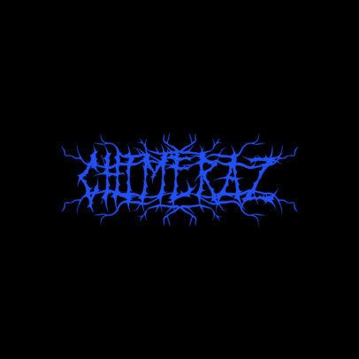 Typography Logo Maker for a Dark Death Metal Band