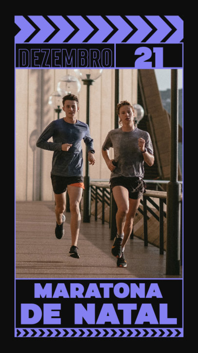Christmas Marathon Instagram Story Generator for Runners 5178a