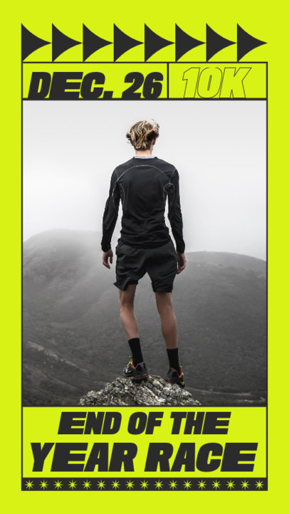 Marathon-Themed Instagram Story Creator for an End-of-the-Year Race 5178b