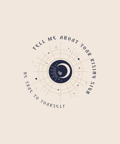 Astrology-Themed T-Shirt Design Maker Featuring Star Graphics