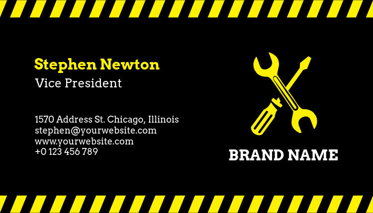 Construction Business Card Maker