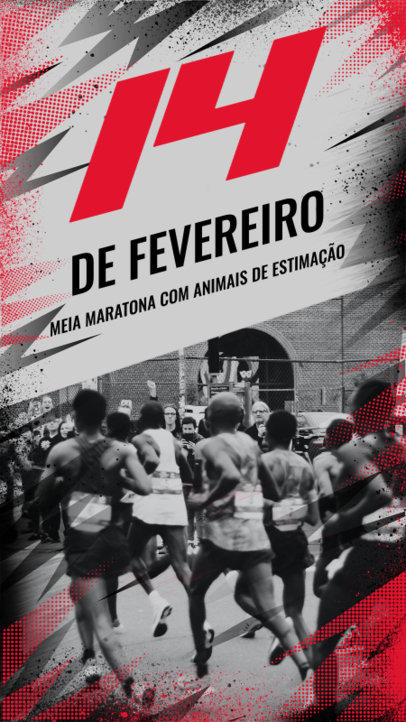 Instagram Story Creator for a Valentine's Day-Themed Half-Marathon 5177g