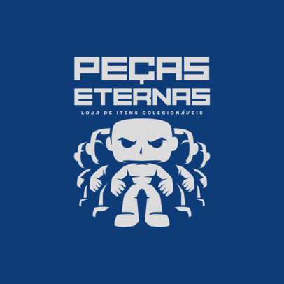 Logo Maker Featuring Toy Figures for a Collectible Business