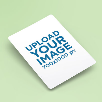 Mockup of a Trading Card Placed on a Customizable Background 5743 el1