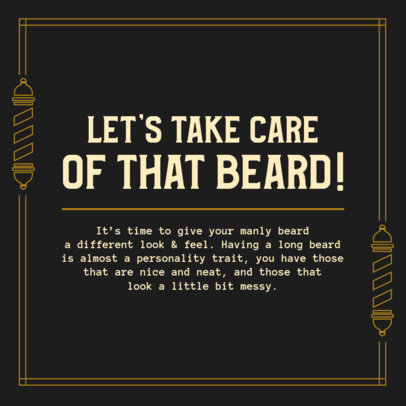 Small Business Instagram Post Maker for a Barber Shop