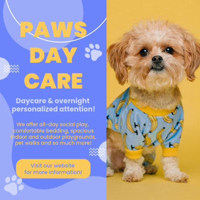 Instagram Post Maker for a Pet Care Small Business