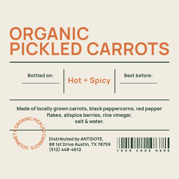 Placeit - Back Label Generator Feturing a Hot Sauce's Ingredients List
