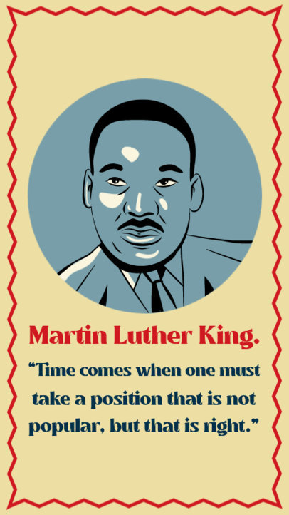 MLK-Themed Instagram Story Maker With a Popular Quote