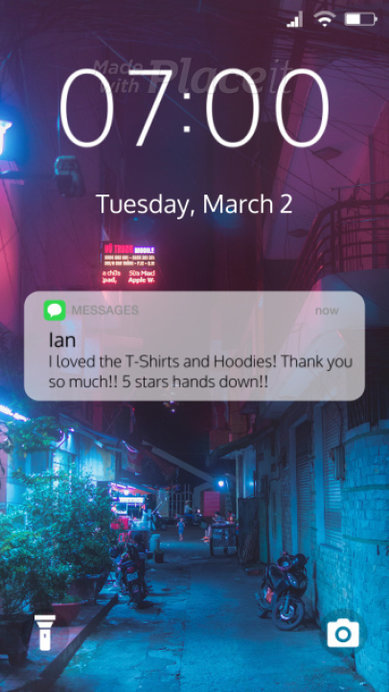 Customer Chat Review Instagram Story Video Creator for an Apparel Store