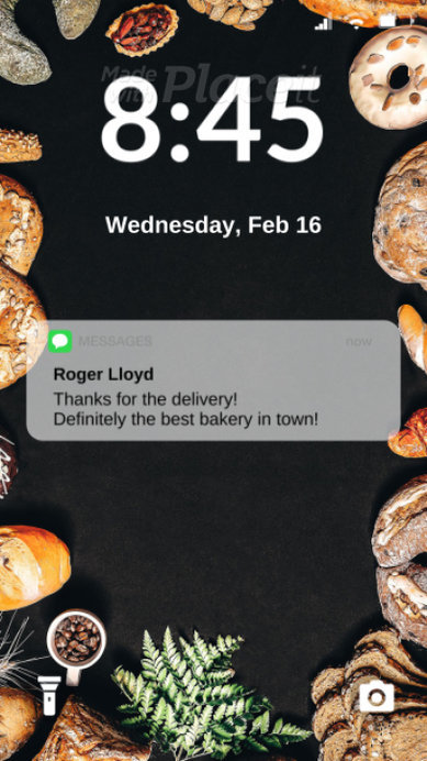 Instagram Story Video Maker Featuring a Customer Chat Review